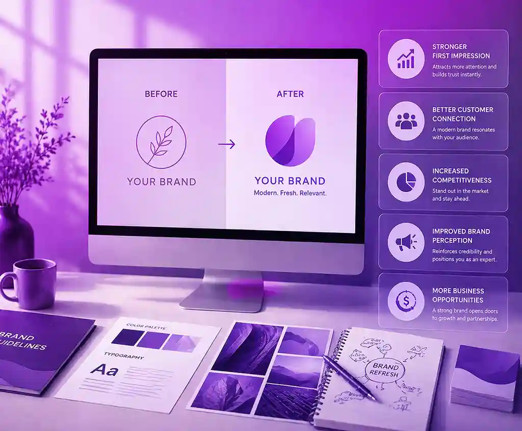 A brand refresh has a lot of benefit for your business